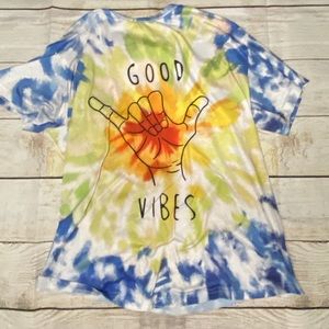tie dye good vibes tshirt